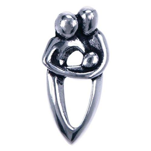 Zilveren Ouders met baby ketting hanger, Sieraden, Tassen en Uiterlijk, Kettinghangers, Verzenden