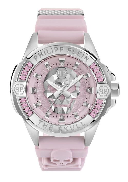 Philipp Plein The $kull PWNAA1123 dameshorloge 41 mm, Sieraden, Tassen en Uiterlijk, Horloges | Dames, Kunststof, Nieuw, Staal