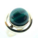 Gouden dames ring met malachiet (uniek, gouden ring) (uniek), Sieraden, Tassen en Uiterlijk, Ringen, Gebruikt, Overige kleuren