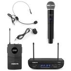 Vonyx WM82C 2-kanaals UHF draadloos microfoonsysteem, Muziek en Instrumenten, Microfoons, Nieuw, Verzenden