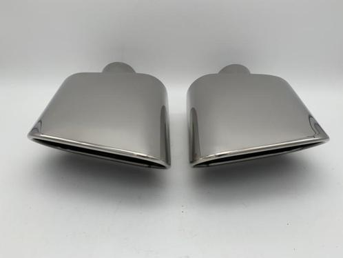 Uitlaat Sierstukken set RVS rechthoek ovaal – 15cm X 7cm, Auto-onderdelen, Uitlaatsystemen, Nieuw, Ophalen of Verzenden