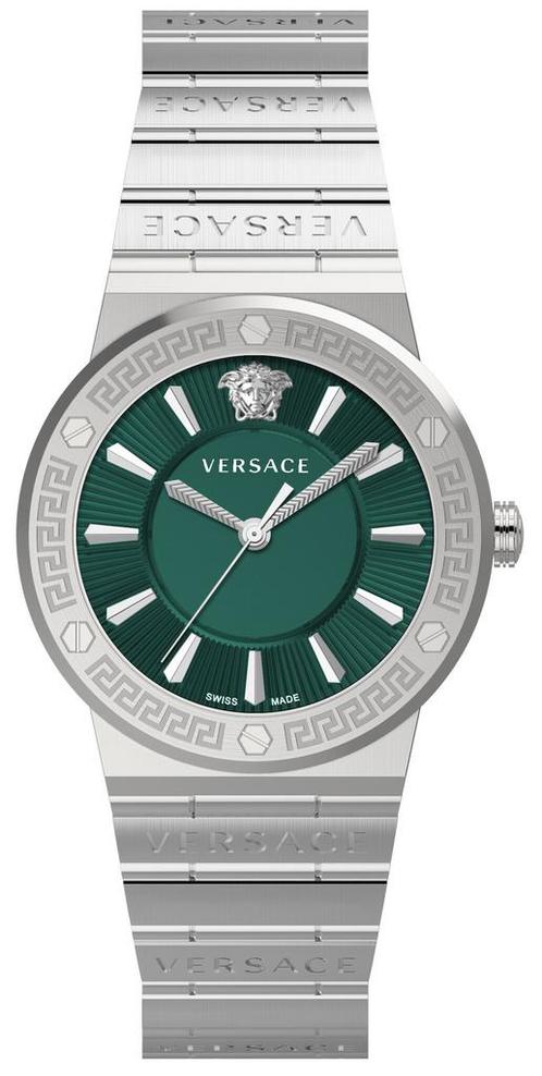 Versace VEVH00920 Greca Logo dameshorloge 38 mm, Sieraden, Tassen en Uiterlijk, Horloges | Dames, Staal, Nieuw, Staal, Overige merken