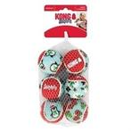 Kong Holiday Squeaker Bal Assorti 6 stuks 5 cm, Diversen, Kerst, Nieuw, Ophalen of Verzenden