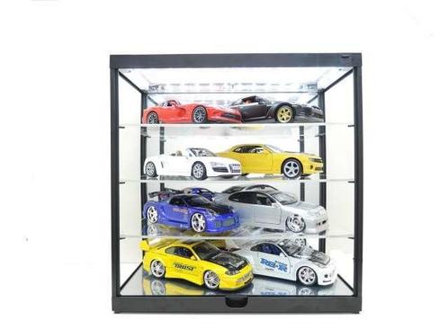 Vitrine voor schaalmodellen met LED verlichting en spiegel, Verzamelen, Automerken, Motoren en Formule 1, Auto's, Nieuw, Verzenden