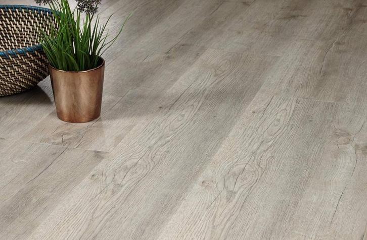 Divino major oak 874 klik pvc €24,95 in.BTW, Huis en Inrichting, Stoffering | Vloerbedekking, 75 m² of meer, Laminaat, Grijs, Nieuw