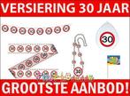 Versiering 30 jaar feestartikelen ballonnen Slingers en meer, Ophalen of Verzenden, Nieuw, Versiering, Verjaardag