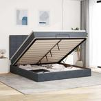 vidaXL Ottoman bed met matrassen en LEDs 160x200cm fluweel, Verzenden, 200 cm, 160 cm, Nieuw