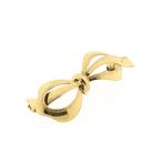 Vintage gouden broche | Strik (strik broche, smalle broche), Sieraden, Tassen en Uiterlijk, Broches, Ophalen of Verzenden, Gebruikt