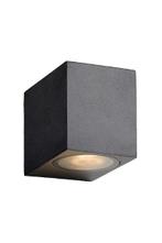 Lucide ZORA LED - wandlamp IP44 zwart dimbaar GU10 3000K, Verzenden, Nieuw, Aluminium, Led