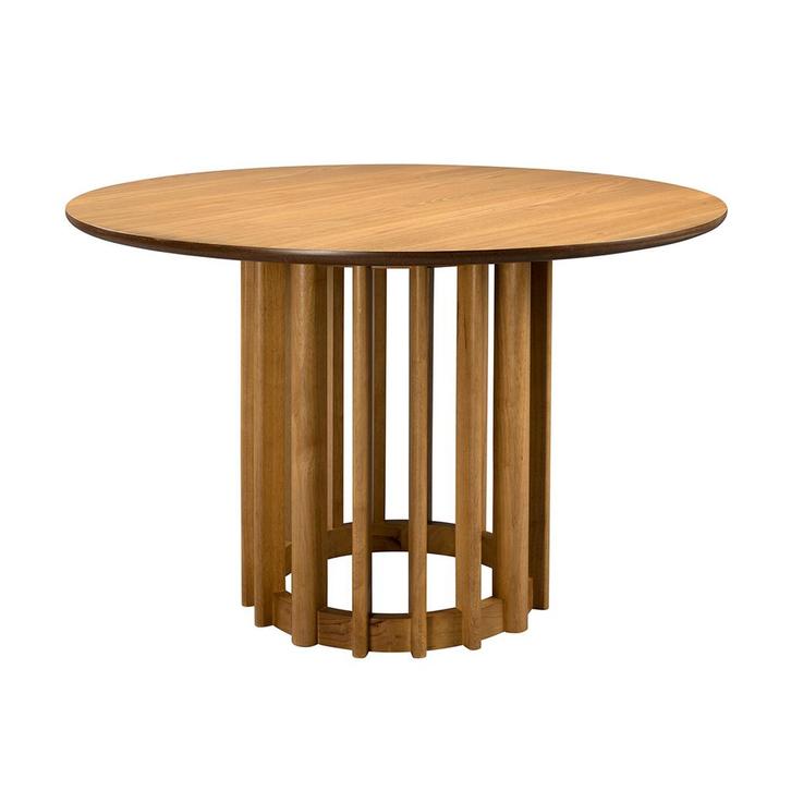 *WOONWINKEL* Dutchbone Barlet Oak Ronde Eettafel Eiken 120 C, Huis en Inrichting, Tafels | Eettafels, Nieuw, Verzenden