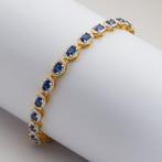 Zonder minimumprijs - Armband Zilver Saffier - Tennis, Nieuw