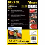 Benson Oranje dekzeil - 1,5 x 2,5 m - Mesh 7x7 - PE 65GSM, Ophalen of Verzenden, Nieuw