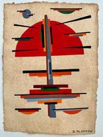 Boris Alepkow (XX) - Composition suprématiste, Antiek en Kunst
