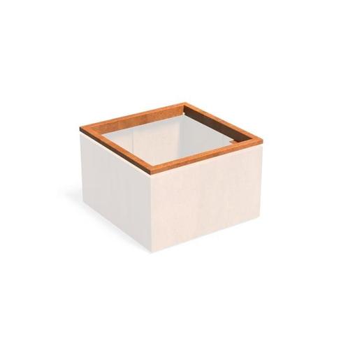 In-Lite Ready opzetrand - Cortenstaal - 100x100x8,9cm, Tuin en Terras, Bloembakken en Plantenbakken, Minder dan 30 cm, 100 cm of meer