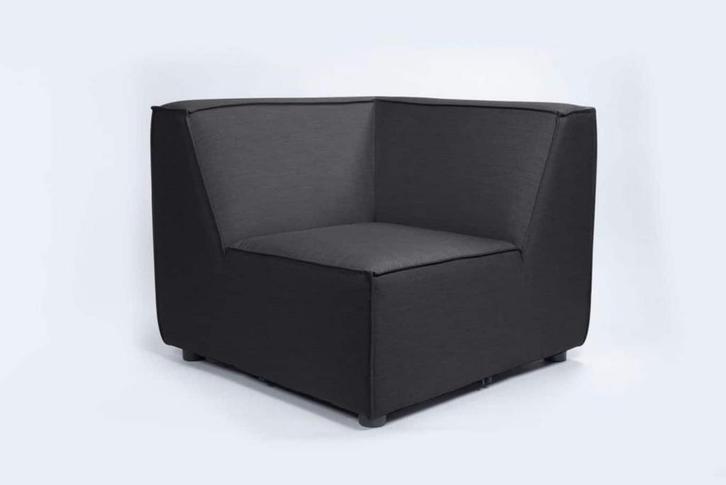 Flow. Cube hoekelement sooty |, Tuin en Terras, Tuinsets en Loungesets, Ophalen of Verzenden