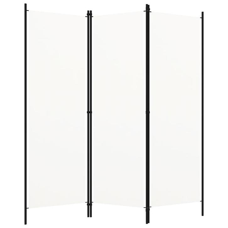 vidaXL Kamerscherm met 3 panelen 150x180 cm wit, Huis en Inrichting, Woonaccessoires | Kamerschermen, Nieuw, Verzenden