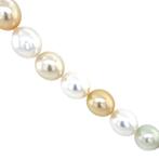 Schoeffel parel collier met diamant 18 krt, Ophalen of Verzenden, Nieuw