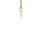 Gouden letter V hanger met diamant 14 krt, Ophalen of Verzenden, Nieuw