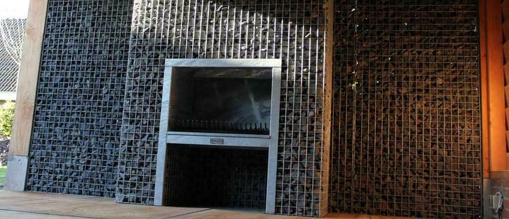 Tuinhaard,BBQ,blokhaard,doorkijkhaard,terrashaard,schanskorf, Tuin en Terras, Houtskoolbarbecues, Verzenden