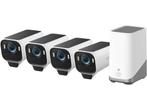 Eufy EufyCam S3 Pro - Bewakingscamera 4K - 4-Pack + HomeBase, Verzenden, Zo goed als nieuw