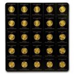 25 x 1 Maple Leaf gram gouden munt (met certificaat), Postzegels en Munten, Munten | Amerika, Goud, Losse munt, Verzenden, Noord-Amerika