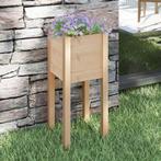 vidaXL Plantenbak 31x31x70 cm massief grenenhout, Tuin en Terras, Bloembakken en Plantenbakken, Verzenden, Minder dan 60 cm, Nieuw