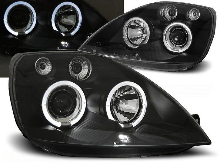 Angel Eyes Black koplamp units geschikt voor Ford Fiesta MK6, Auto-onderdelen, Verlichting, Nieuw, Ford, Verzenden