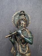Beeld, Lord Krishna jouant de la flute - 26 cm - Koud, Antiek en Kunst