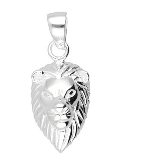 Zilveren Leeuwenkop kettinghanger, Sieraden, Tassen en Uiterlijk, Kettinghangers, Verzenden