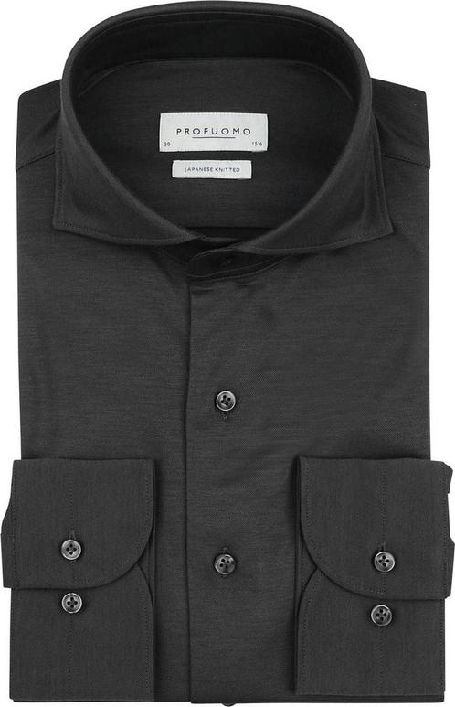 Profuomo Japanese Knitted Overhemd Antraciet maat 38 Heren, Kleding | Heren, Overhemden, Grijs, Nieuw, Verzenden