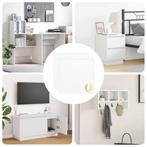 vidaXL Sticker 2 pcs Wit Ø 20 x 0,5 mm Papier, Verzenden, Nieuw