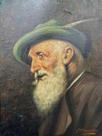 Mauri (XIX-XX) - Ritratto di alpino, Antiek en Kunst