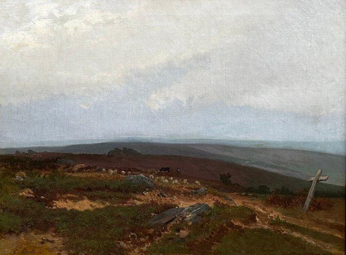 Cornelis Lieste (1817-1861) - Schaapherder in landschap, Antiek en Kunst, Kunst | Schilderijen | Klassiek