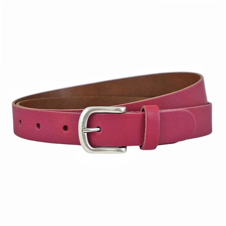 Landley Leren Dames Riem - Leer - 3 cm - Fuchsia - 105, Kleding | Dames, Riemen en Ceinturen, 100 cm of meer, Nieuw, 3 tot 5 cm