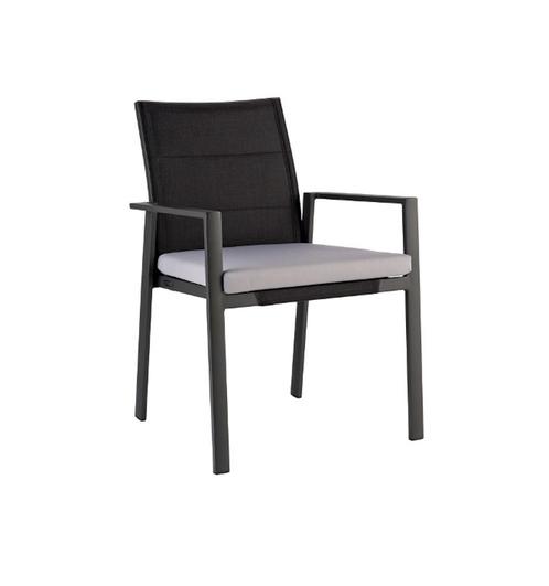 Niehoff Nancer Stoel Aluminium zonder Kussen - Zwart, Tuin en Terras, Tuinmeubel-accessoires, Ophalen of Verzenden
