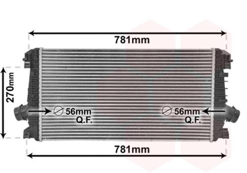 INTERCOOLER VOOR OPEL ASTRA H A04 2003-2007 1302133, Auto-onderdelen, Airco en Verwarming, Nieuw, Ophalen of Verzenden