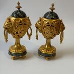 Fabergé ei - Verguld, Brons, Marmer - brule parfum, Antiek en Kunst