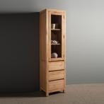 *WOONWINKEL* Tower Living Corona Smalle Kast Teak Hout, Huis en Inrichting, Verzenden, Nieuw