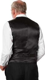 2dekans | Dressforfun Paillettenvest heren zwart M -, Ophalen of Verzenden, Zo goed als nieuw