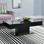 Salontafel Lünen met opbergruimte 110x60x40 cm zwart, Verzenden, Nieuw