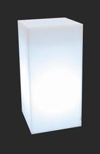 Verlichte bloempot - wit - 35x35x70cm - polyethyleen, Ophalen of Verzenden, Nieuw