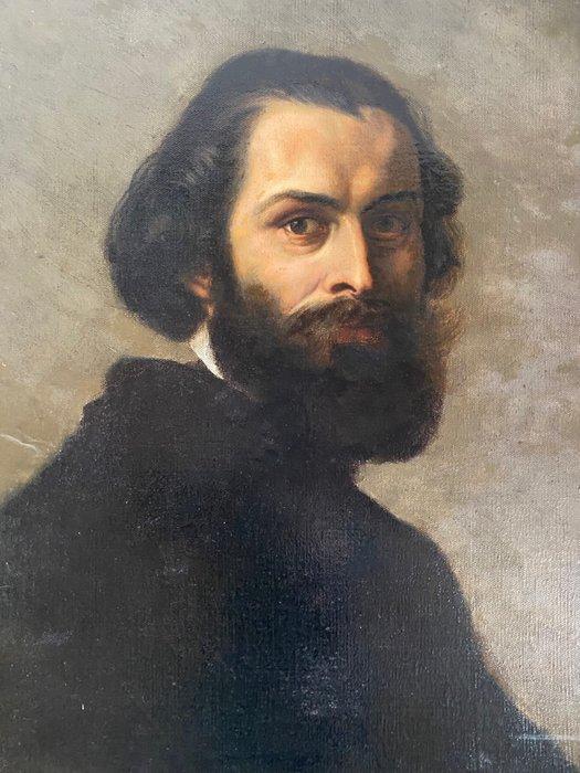 Gustave Courbet or Anselm Feuerbach (XIX), Werkplaats van -, Antiek en Kunst, Kunst | Schilderijen | Klassiek