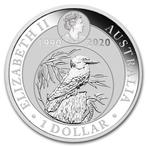 Australië. 2020 1 oz $1 AUD Australian Silver Kookaburra