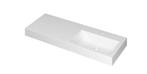 MOMENTO Wastafel met enkele wasbak in polystone of quartz |, Verzenden, Nieuw, Wastafelkast