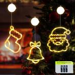 Kerstverlichting Raam Kerstbel + Kerstman + Kerstsok - ø18cm, Diversen, Verzenden, Nieuw