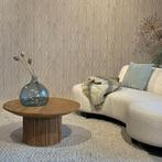 Ronde Salontafel Lausanne – 80 cm | Naturel Teakhout, Huis en Inrichting, Tafels | Salontafels, Ophalen, Nieuw