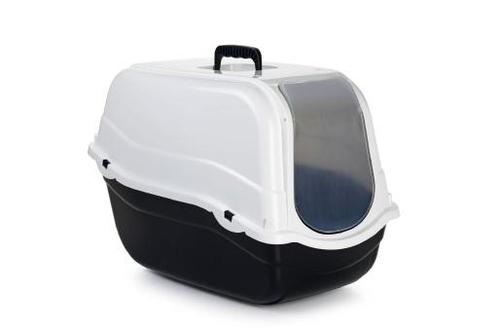 Kattenbak Romeo Zwart/wit 54X33X42 CM, Dieren en Toebehoren, Katten-accessoires, Nieuw, Ophalen of Verzenden