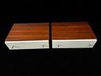 Kast - Hout - Twee Zwevende nachtkastjes, Antiek en Kunst