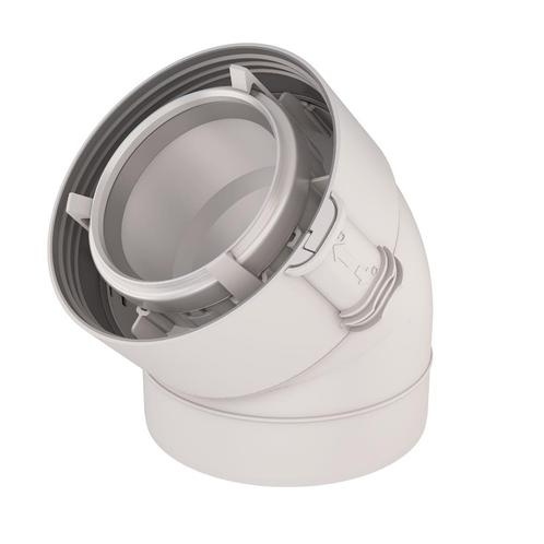 UbiFit Bocht 45° Klemband Conc PP/KS 80/125 wit, Doe-het-zelf en Verbouw, Overige Doe-het-zelf en Verbouw, Ophalen of Verzenden
