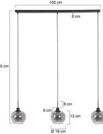 Steinhauer hanglamp Lotus 1899ZW Nieuw, Huis en Inrichting, Lampen | Hanglampen, Nieuw, Ophalen of Verzenden, Glas, 75 cm of meer